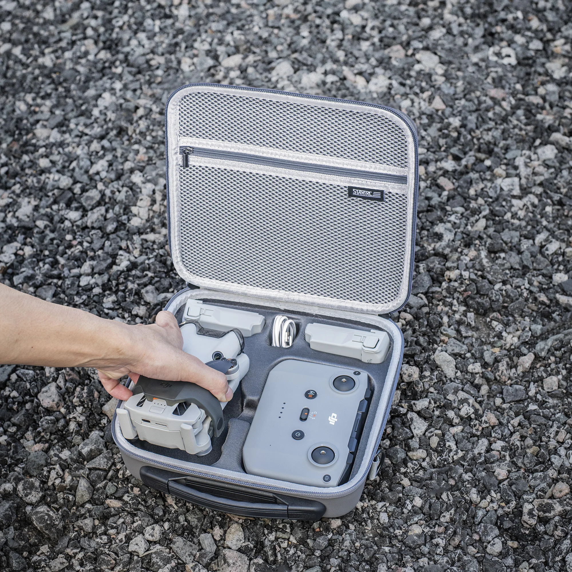 Étui de transport DJI Mini 4 Pro - Sacoche PU avec fermeture éclair