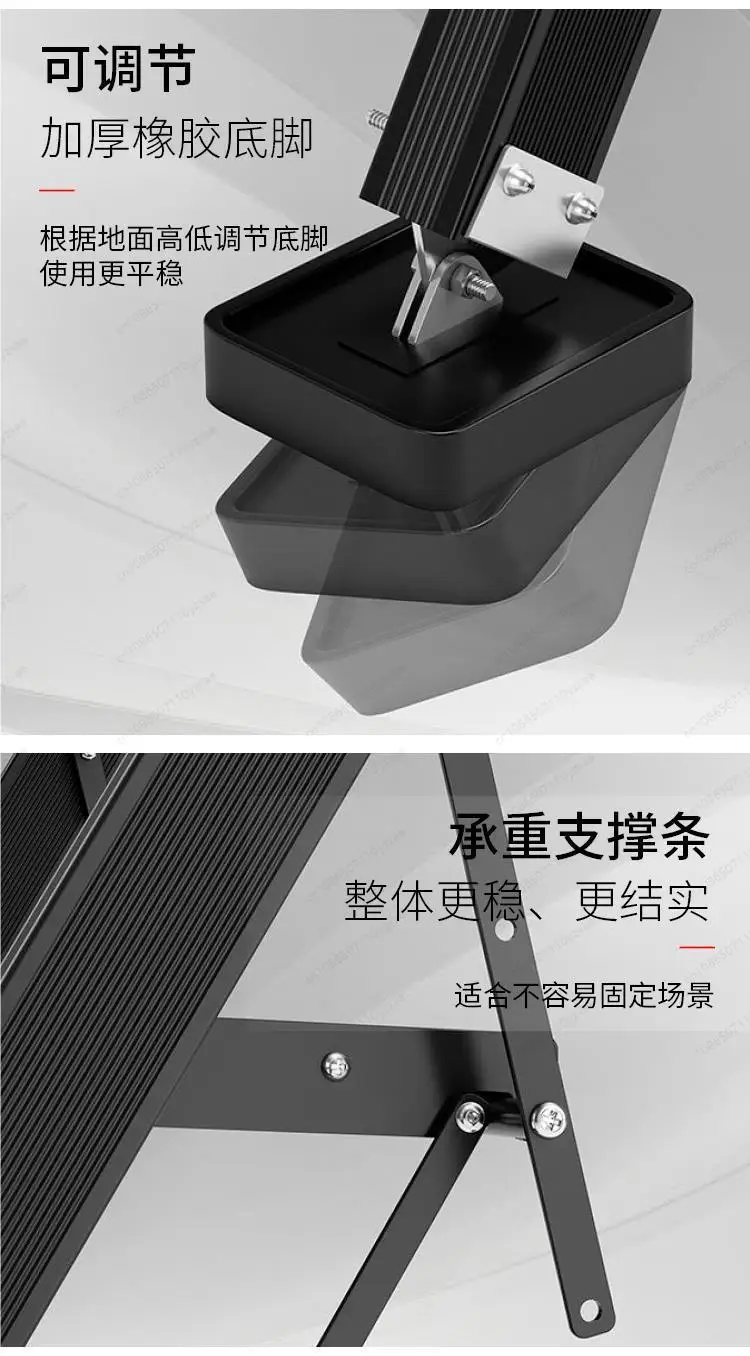 For Household folding ladder attic lifting indoor and outdoor thickened aluminum alloy 8-step multifunctional telescopic