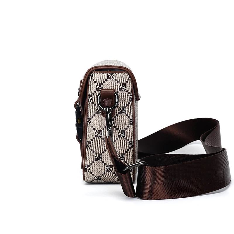 High-End Men’s PU Leather Crossbody Sling Bag