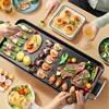 Upgrade Smokeless Non-stick Electric Roasting Pan Korean Household Multifunctional Electric Roasting Oven Portable Roasting