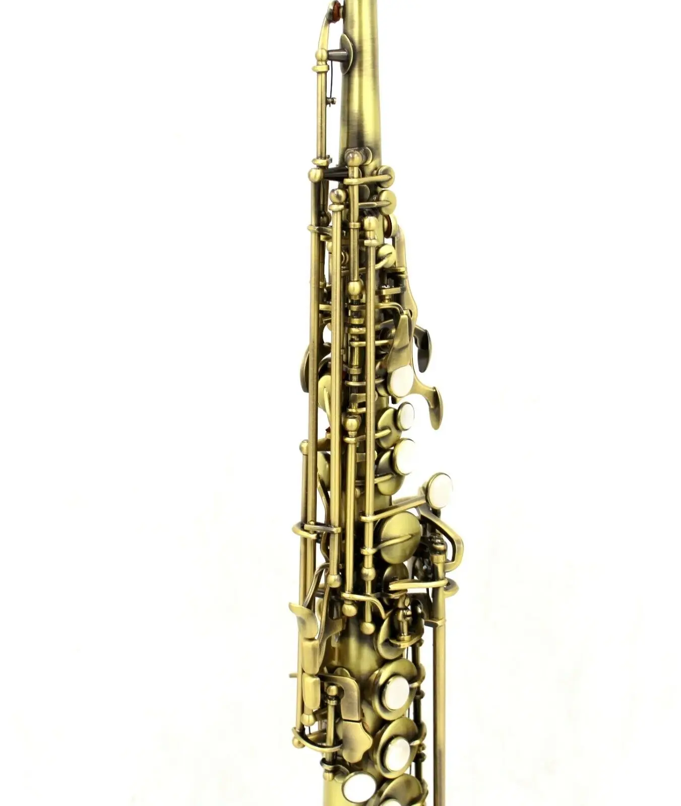 

Eastern music pro antique color straight Soprano Saxophone with G key sop sax