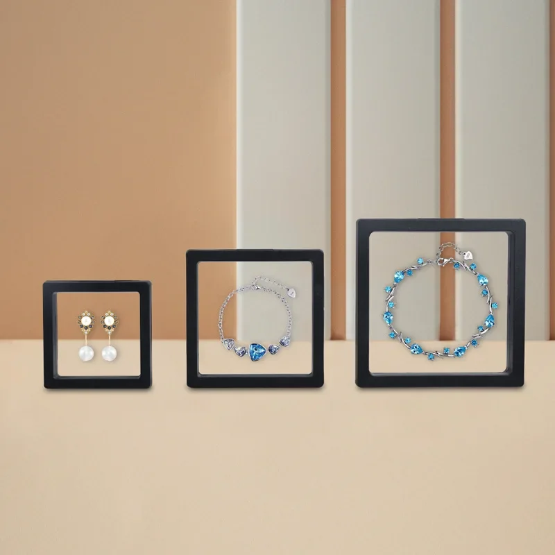 Jewelry display box showing dimensions