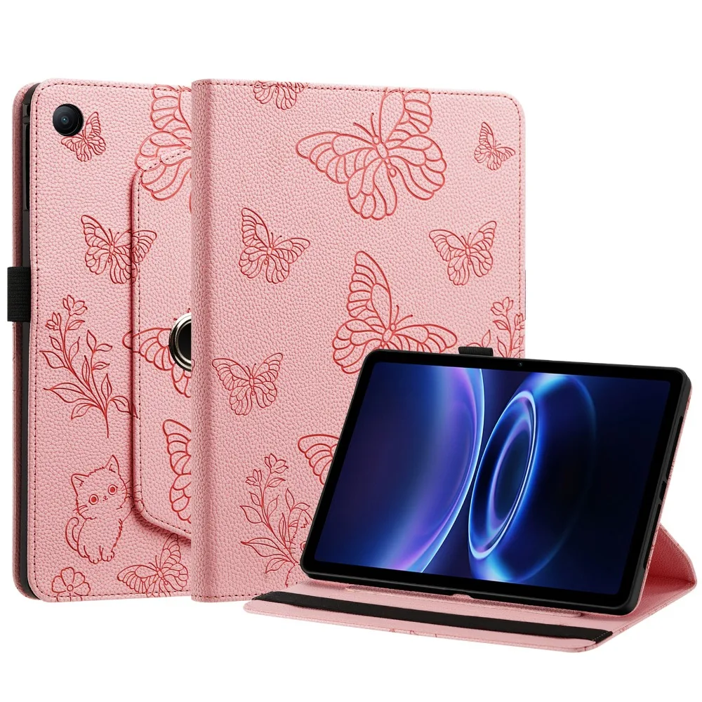 360° Rotation Flip Stand Cover with Embossed Design