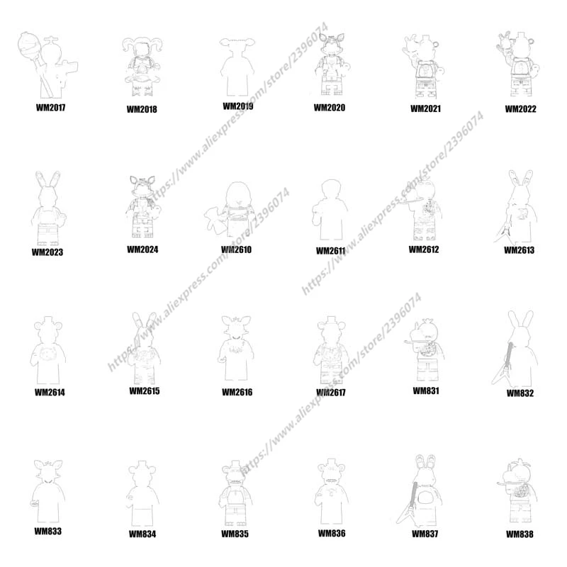 

Cartoon movie TV Anime models Action Figures Series-514 WM6074 WM6097 WM6170 WM831-WM838 WM2017- WM2024 WM2610-WM2617
