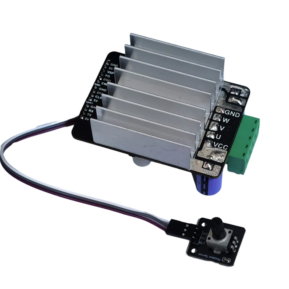 BLDC 3 상 DC 브러시리스 모터 컨트롤러, PWM 고출력 1600W 모터 제어 드라이버 보드 모터 레귤레이터, 홀 없음, DC 6-80V