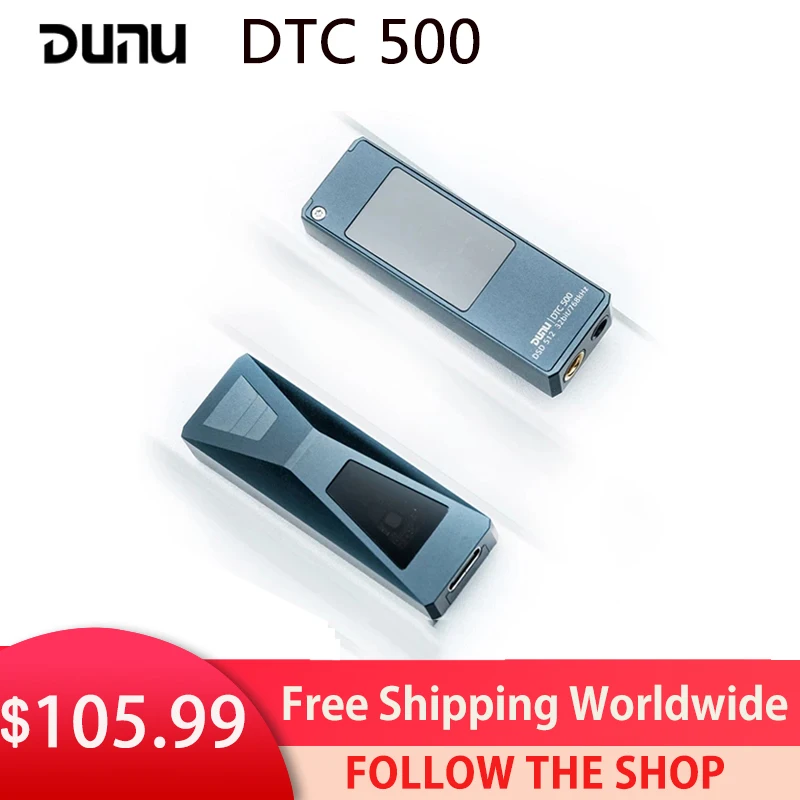 

DUNU DTC 500 Portable USB DAC AMP Headphone Amplifer Type-C to 2.5/4.4mm Outputs ES9038Q2M chip DSD512 for Android iOS DTC500