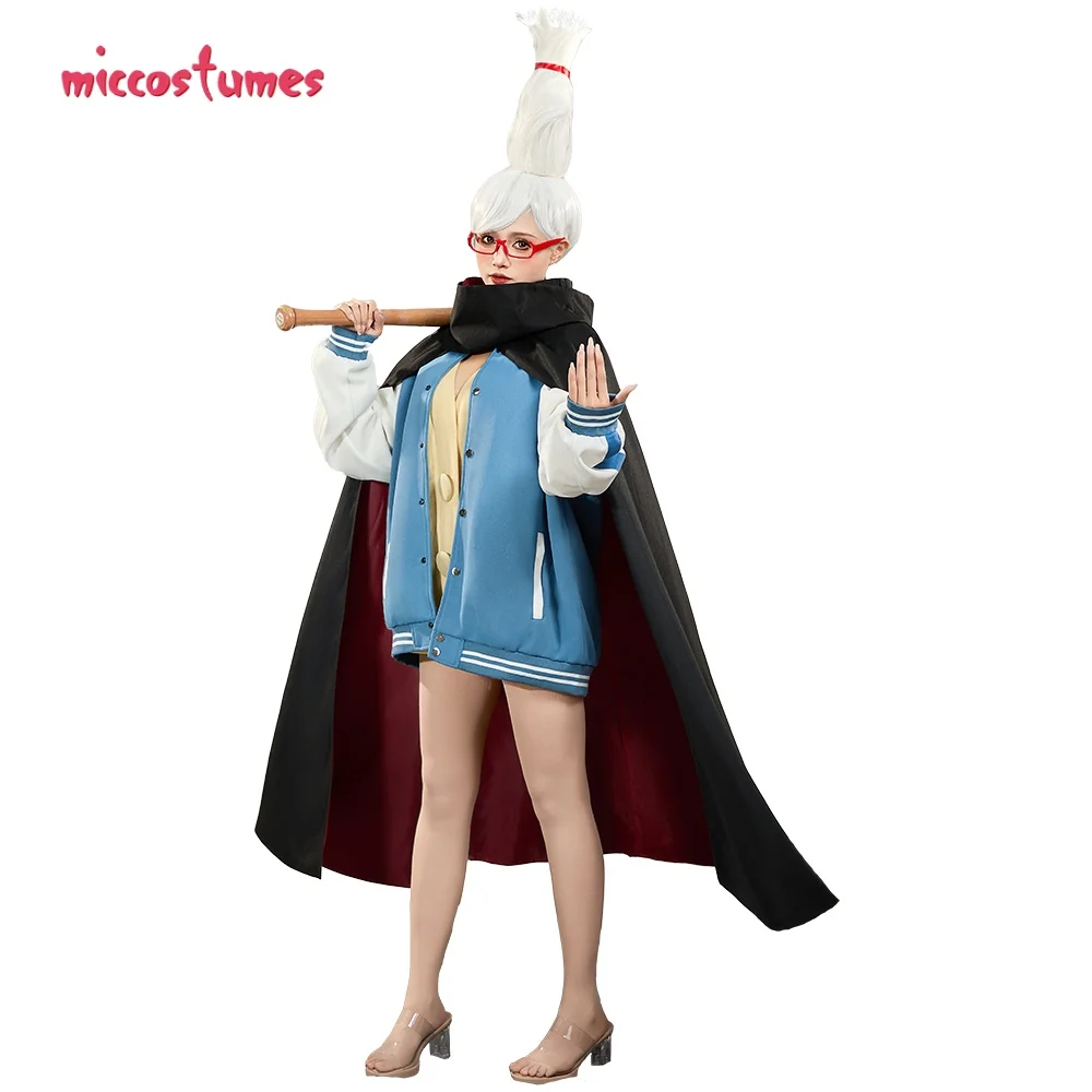 Frauen Seiko Cosplay Baseball Jacke mit Cape und Pullover 11