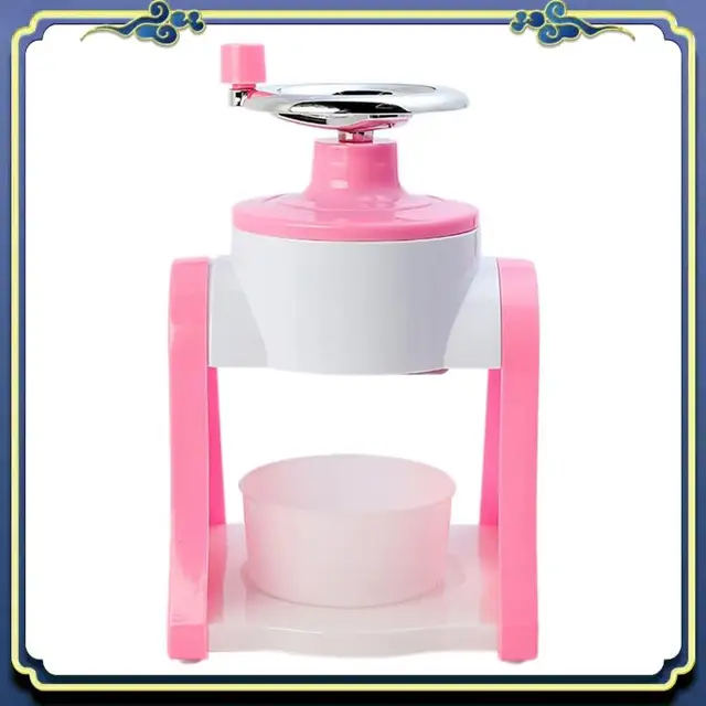 Latest Ice Shaver Manual Hand Crank Shaved Mini Portable Picnic Snow Cone Machine Smoothie Ice Machine Mini Ice Shaver 2