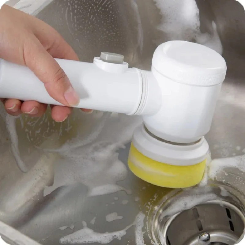 

Multifunction Electric Cleaning Brush Set Kitchen Bathroom Sink Bathtub Floor Toilet Tub Electric Spin Scrubber Cleaning Brush