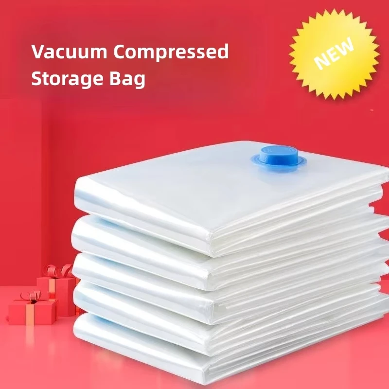 3-5PCS Vacuum Bag And Pump Cover for Clothes Storing Large Plastic Compression Empty Bag Travel Accessories Storage Container vacuum bag