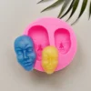 Silicone Girl and Boy Face Molds Sugarcraft Clay DIY Fondant Chocolate for Cakes Resin Casting Mold 5