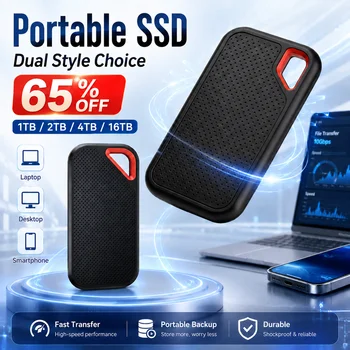 Light Pocket External Hard Drive1TB Hard Disk Storage Device Compatible SSD for MAC PC 1