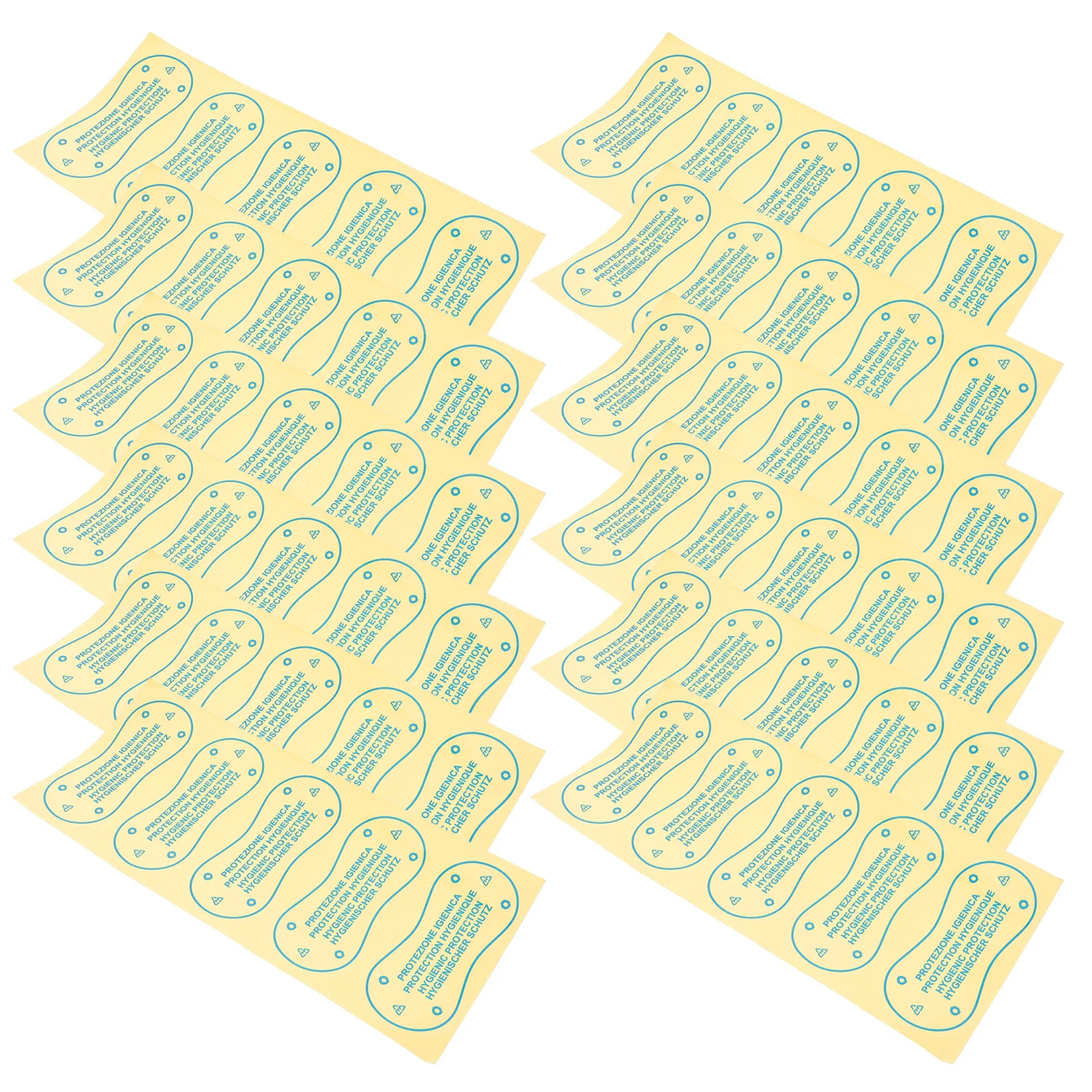 100 Pcs Women's Swimsuits Sanitary Pants Swimming Private Stickers Panty Liners Thong Patch Panties Cloth for Blue Miss