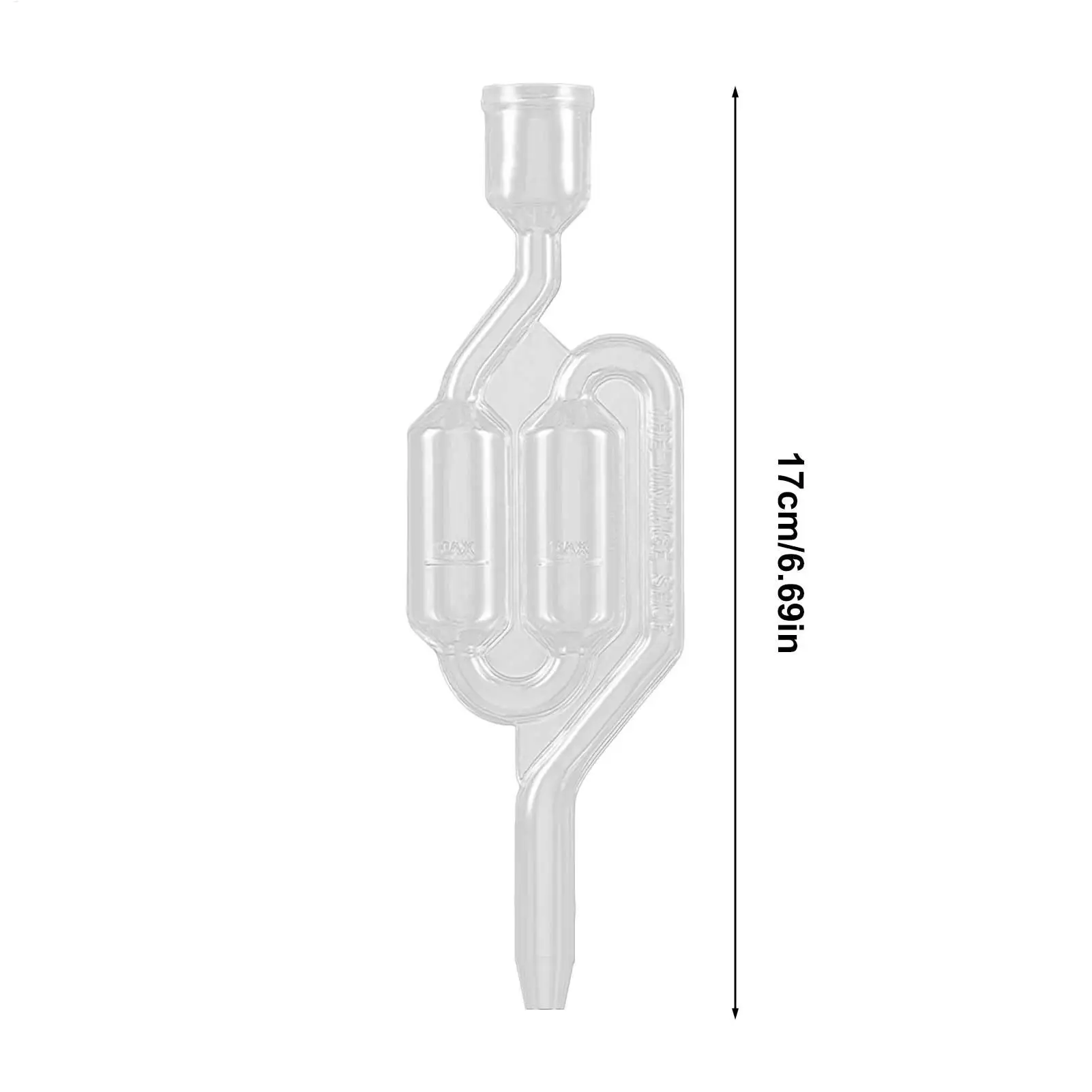 Transparent Home Brewing Airlock S-type One-way Exhaust Valve Check Valve Water Seal Fermentation Valve Airtight Equipment
