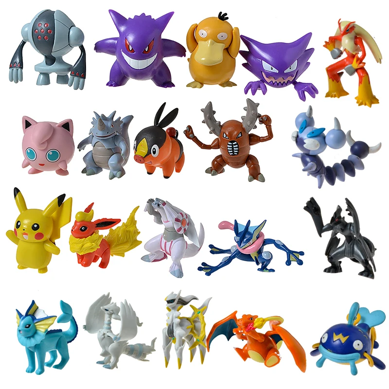 

20Pcs 6-10 Cm Anime Pokemon Big Figure Toy Pikachu Action Figure Model Ornamental Decoration Collect Toys For Children's Gift