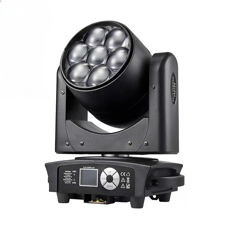 

Stage Light Mini 7X40W 4IN1 RGBW Bee Eye LED Moving Head Wash Beam Effect Light Zoom Lyre Big Bee Eyes For DJ Event Party Club