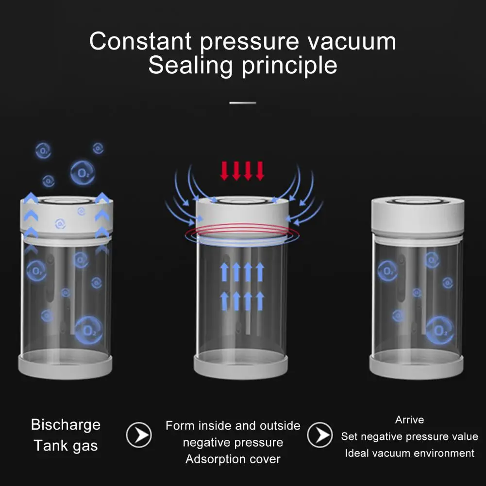600/950ml Electric Vacuum Food Storage Box Automatic Vacuum Coffee Canister Cereal Candy Dried Airtight Container Jar Keep Fresh 6