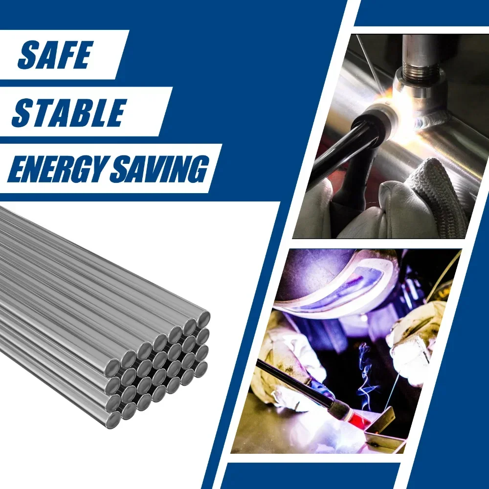 Long 50cm Aluminum Welding Rod Diameter 1.6mm/2mm Repair Stainless Steel Efficient Aluminum Welding Rod 10pcs welding rods aluminum welding rods