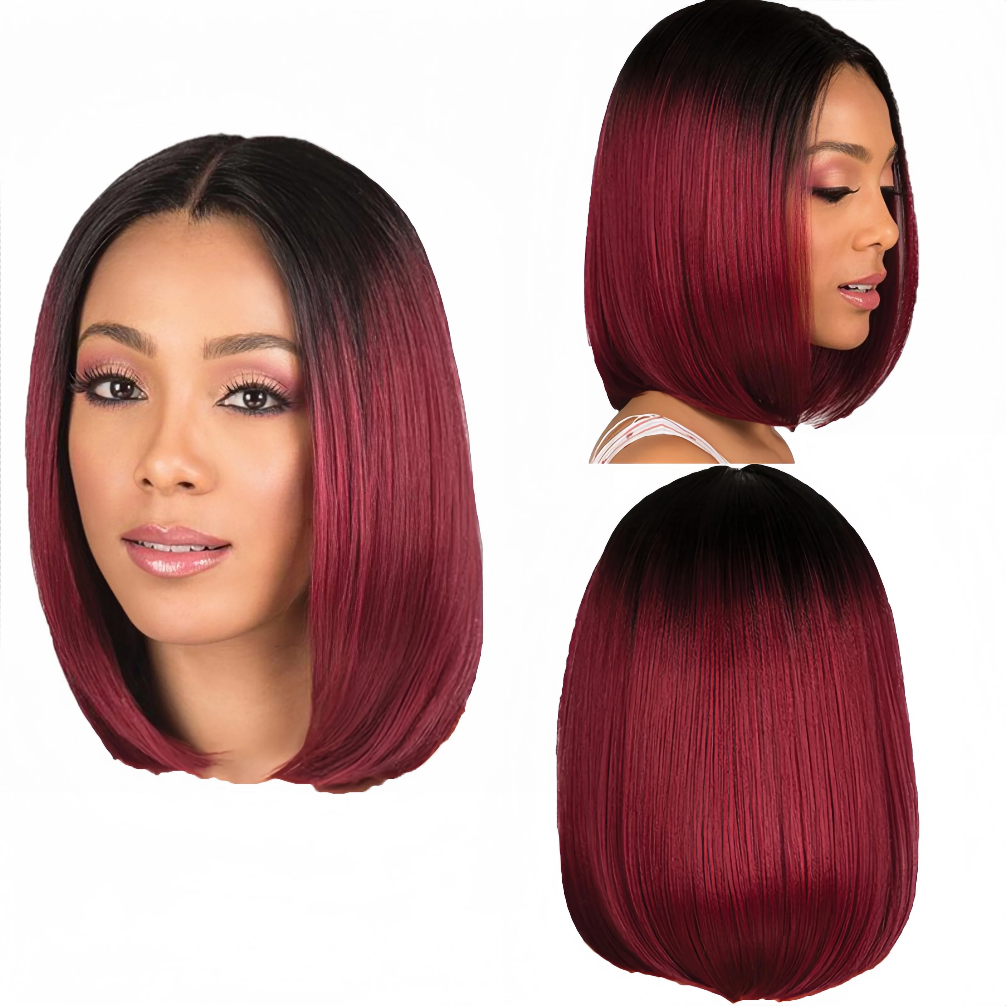 半額満載!スーパーSALE グランドセール! ヨーロッパとアメリカのかつら女性ネット赤マーメイド ローズ赤 ヘアエクステンション・かつら・アクセサリ
