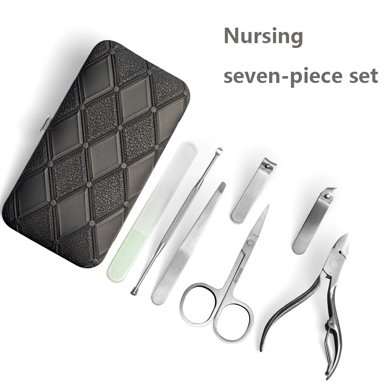 High-quality New Design 12pcs/set Nail Cutter Set Stainless Steel Nail Clippers Set Manicure Kits Scissors Makeup Beauty Tool I 6