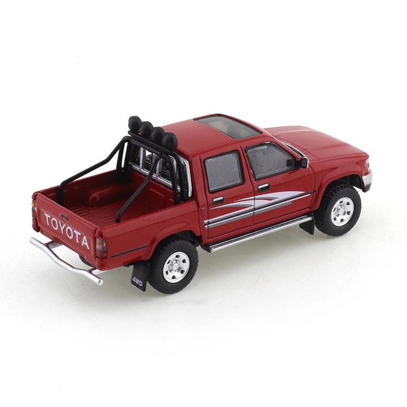 MASSDI 1/64 Toyota Hilux Battlefield Truck Car Alloy Motor Vehicle Diecast Metal Model Kids Xmas Gift Toys for Boys 