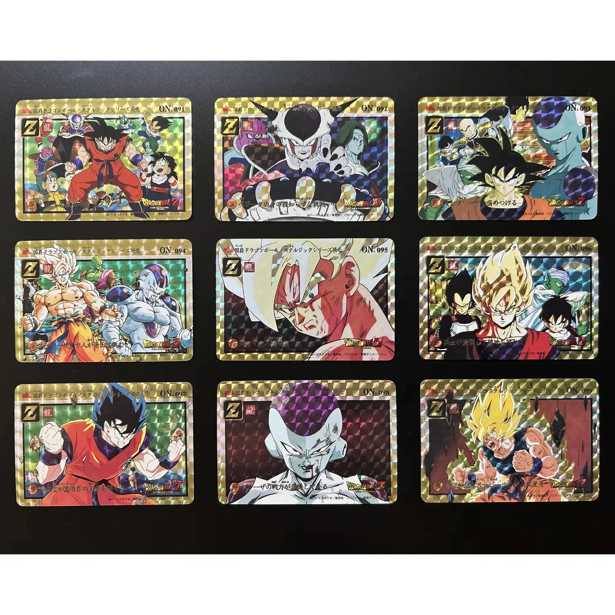 27Pcs/set Dragon Ball Super Saiyan Goku Gohan Vegeta Piccolo Frieza Cell Flash Card Classic Anime Collection Cards Gift Toy