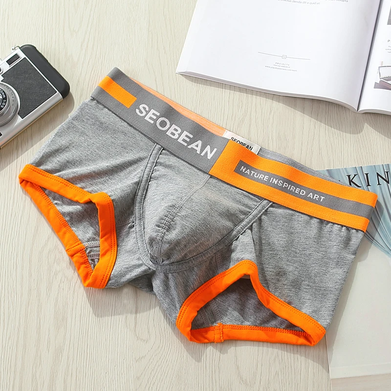 2pcs-lot-SEOBEAN-Men-s-Boxer-shorts-low-rise-youth-trendy-cotton ...