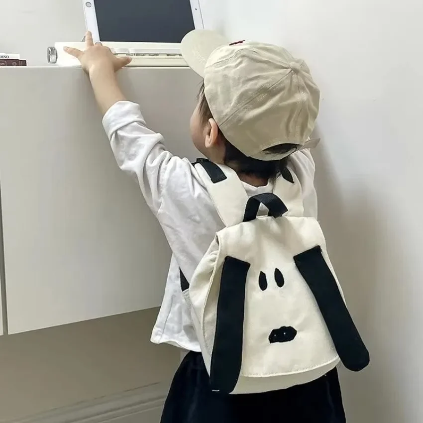 1 Pcs Backpack Cartoon Cute Dog Boys and Girls Fashion Canvas Travel Bag 2