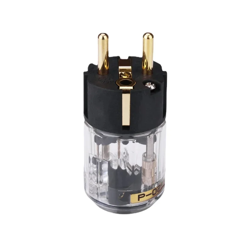 Spina Alimentazione IEC Placcata Oro Spina Di Alimentazione HiFi Placcata Oro 24K – Connettore IEC SCHUKO C15 C13 Per Cavi Fai Da Te Cavo Alimentazione Placcato Oro - Foto 2
