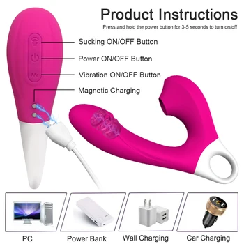 Powerful Dildo Vibrators Female for Clit Sucker Clitoris Vacuum Stimulator G-Spot Massager Adults Goods Sex Toys for Women 2022 5