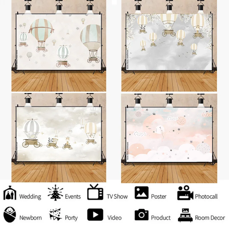 

ZHISUXI African Wildlife Jungle Map Forest Photography Backdrops Props Newborn Baby Birthday Party Studio Background QQW-07