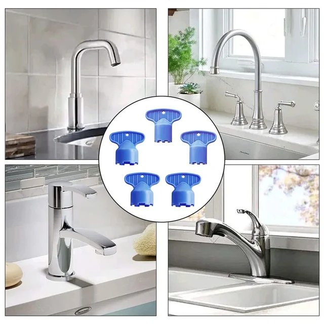 5/6Pcs Faucet Aerator Repair Replacement Tool Spanner  Aerator Wrench Sanitary Ware Faucet Inflator Filter Tool （Three models） 4