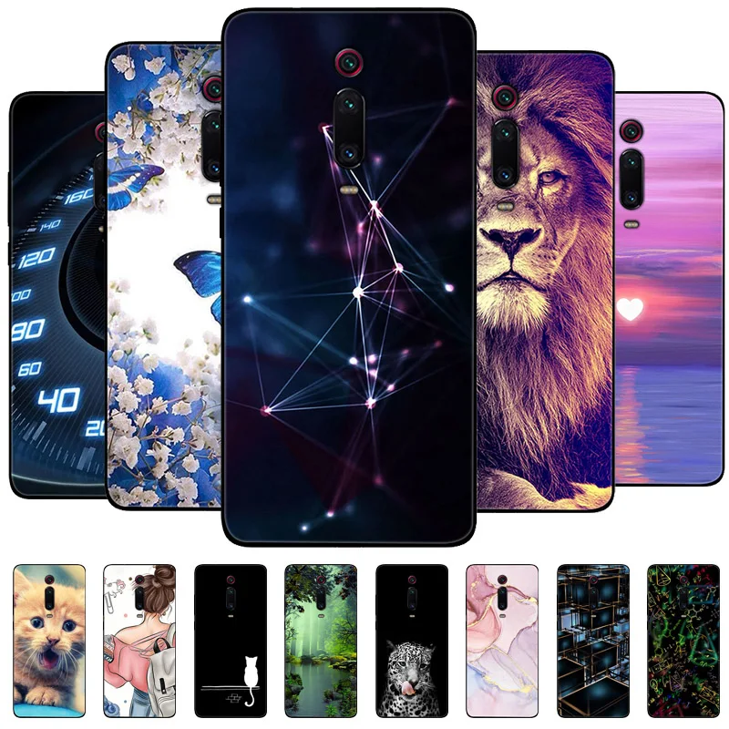 Per Xiaomi Mi 9 T / Mi9T Pro Cover 9 T 9 T Silicone Soft Marble Black Bumper Funda Coque Per Xiaomi Redmi K20 Pro Protective
