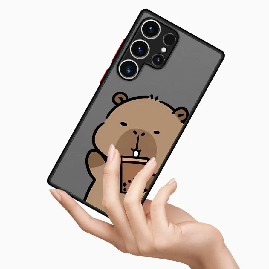 Adorable Cartoon Capybara Soft Phone Case
