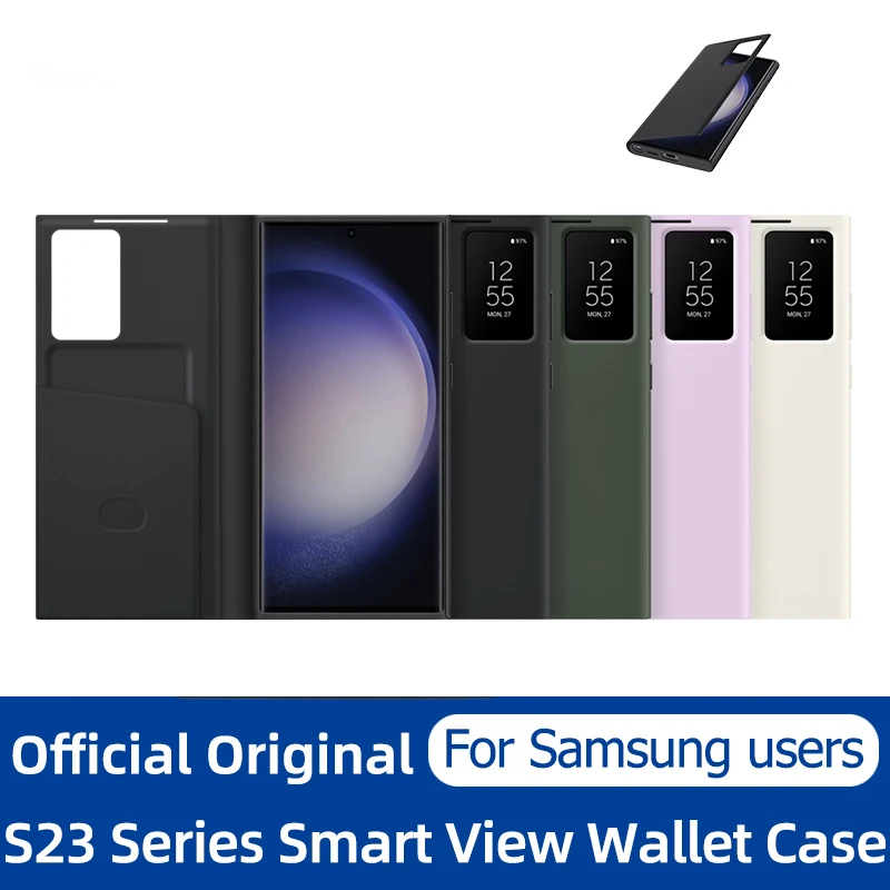 Aevyvkv Per Samsung Smart View Portafoglio Flip Case Per Samsung Galaxy S23 Ultra Sm-S918B S23 Ultra S23 + S23 S-View Cover Per Telefono
