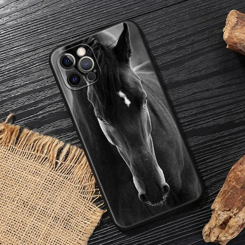 Galloping Horse Design Soft Phone Case Cover