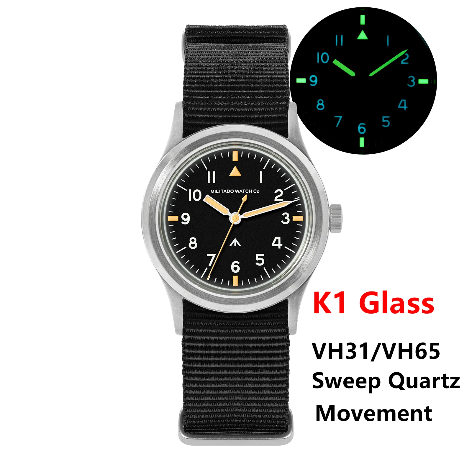 MILITADO Mark11 レプリカ メカクォーツ　VH65 MILITADO Mark11 レプリカ メカクォーツ VH65 新品 Mark11