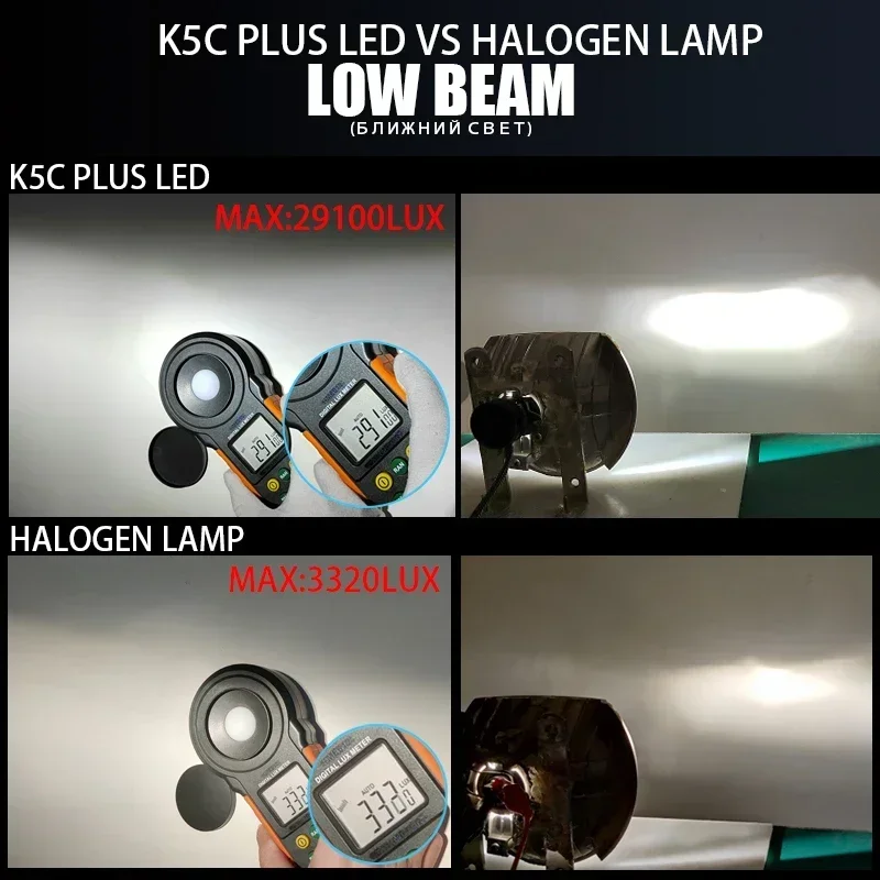 2PCS 140W H7 Led Bulbs 4300K LED H4 H11 HB3 9005 HB4 9006 K6C Led Double Copper Tube Fog Light 12V DAWNKNIGHT K5C PLUS led lights led bulbs led car lights led headlights led car headlights