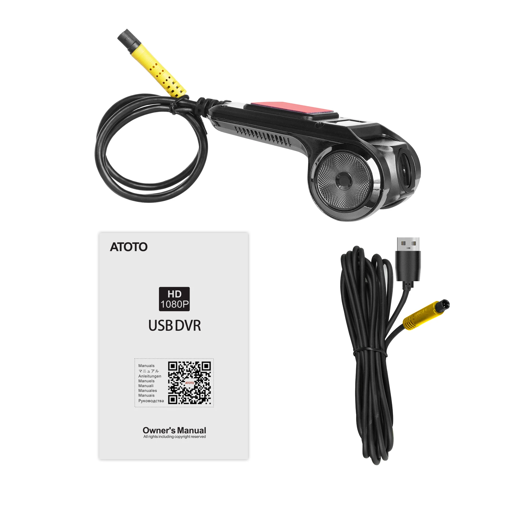 ATOTOZONE AC-44P2 1080P USB DVR 온대시 카메라 센서 이미지 자동 녹화 비디오 256GB A5/A6/S8/P9 시리즈와 호환 가능