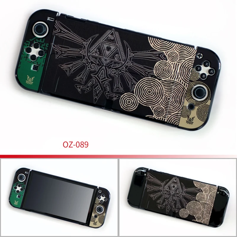 Oled pc Case para Nintendo Switch Shell Duro Capa Pele de Console Caps de Aderência Joycon Novo 2023 - Image 5