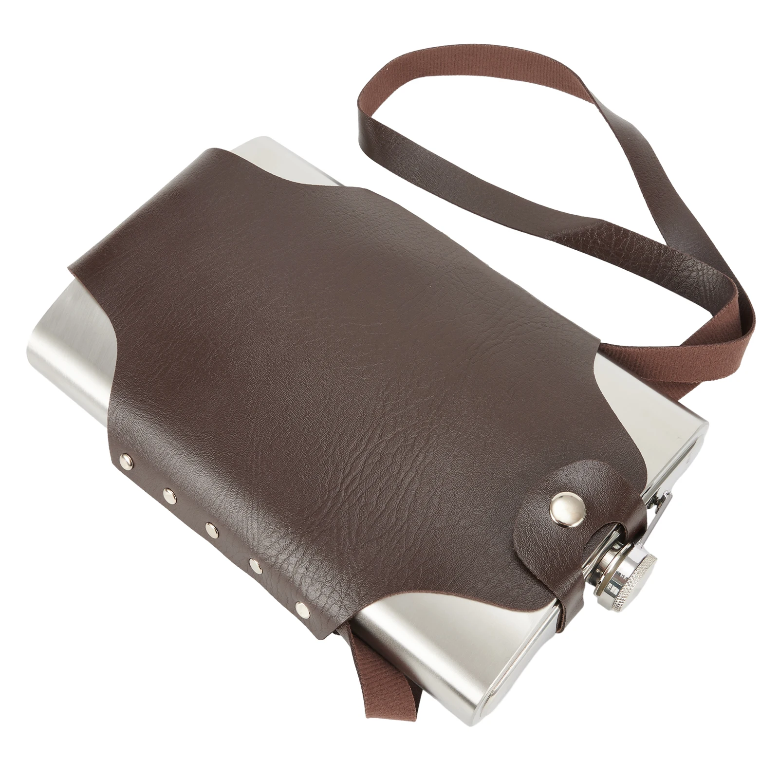 

Parts Wine Pot Flagon Hip Flask Accessories Hot Sale Metal 64OZ Big Capacity Bottle Stainless Steel With Leather Cover