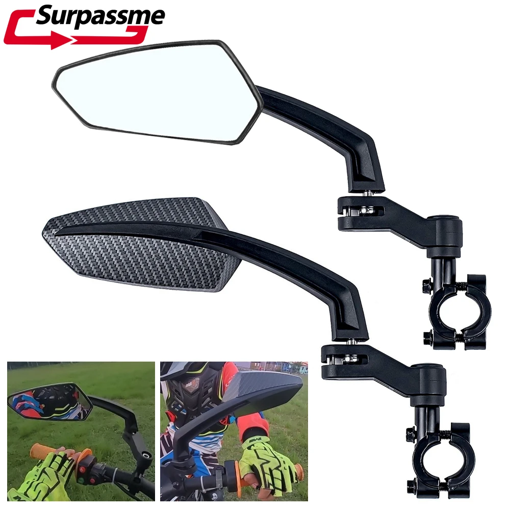 Universal Adjustment Motorcycle Rear View Mirrors E Bike Convex Mirror