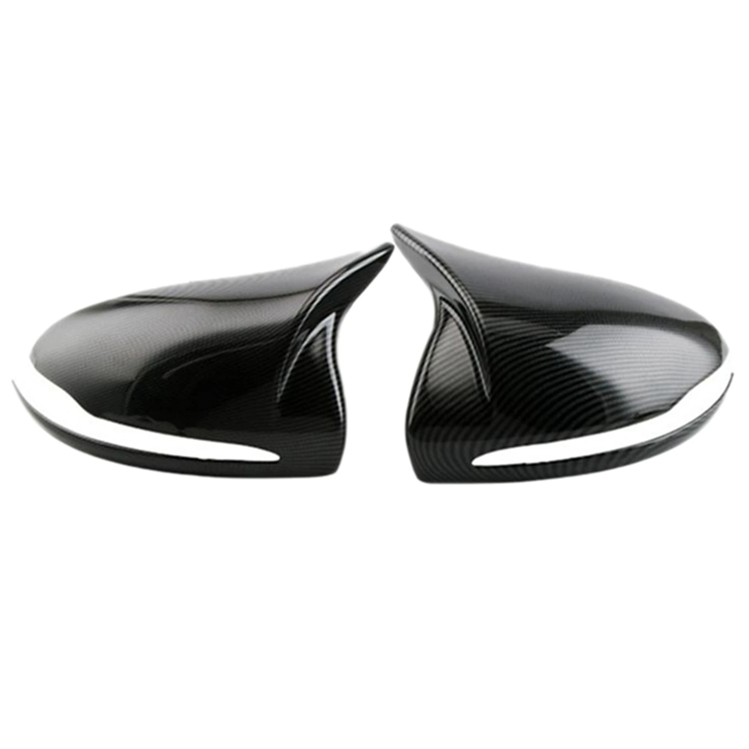 

for Mercedes Benz B C E S GLB GLC Cl W205 W213 W253 Carbon Fiber ABS Horned Style Side Rear View Mirror Cover Trim