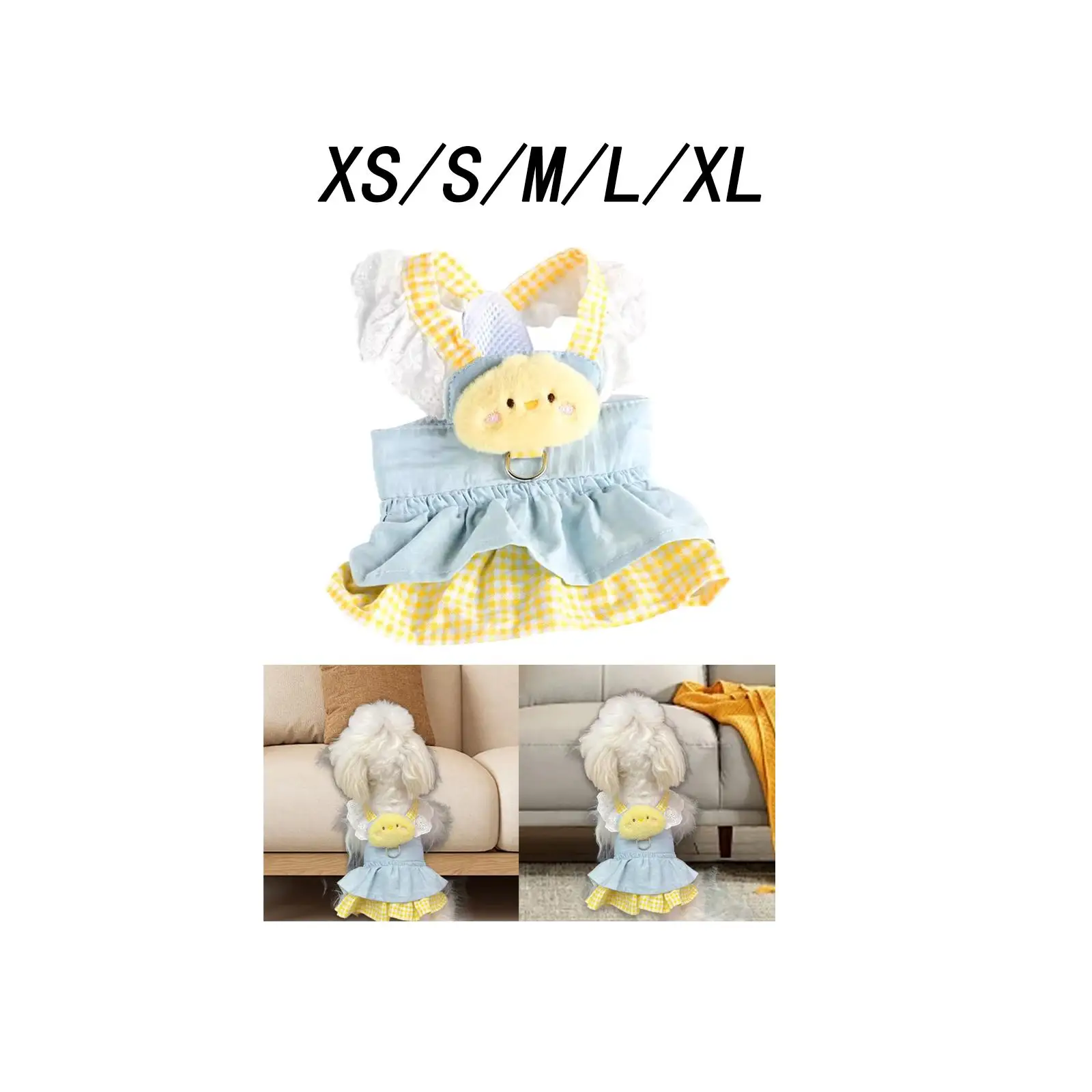 강아지 드레스 고양이 공주 드레스 소형 여자 강아지용 고양이 옷, 봄 여름