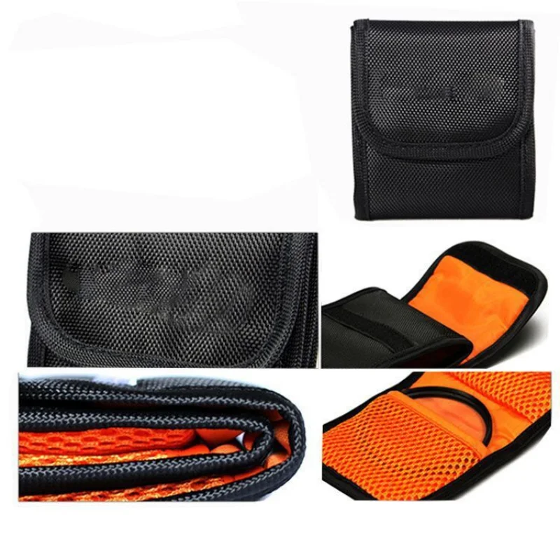 Lens Filter Bag Pouch Housing Portable Up To 82mm 3 Pockets Wallet Carrying Multifunctional Camera Accessories Organizer Storage