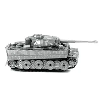 DIY 3D Metal Puzzles Alloy Metal Assemble Military Model Tiger Tanks Halo Scorpion Tanks Jigsaw Puzzles For Kids Adult Toys 1