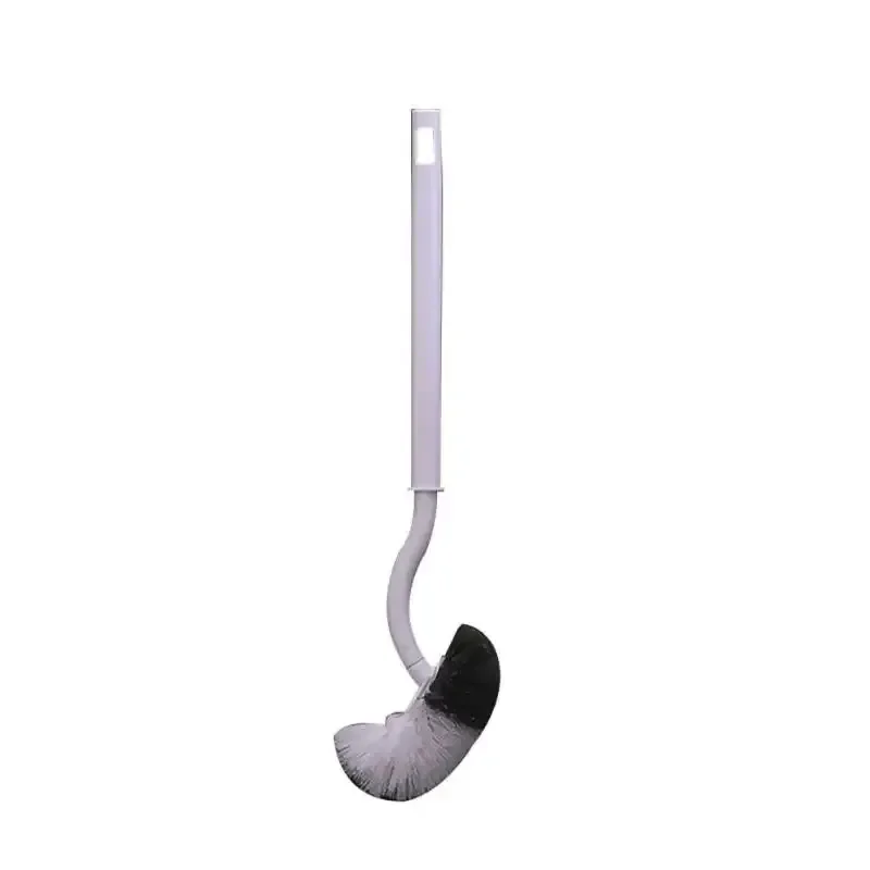 Bathroom wall-mounted S-type toilet curve brush bent head corner gap brush soft hair household items cleaning tools accessories