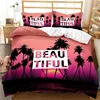 Hawaiian Summer Beach Duvet Cover Exotic Tropical Seascape Bedding Set Microfiber Palm Trees Comforter Cover For Kids Adult Room 6