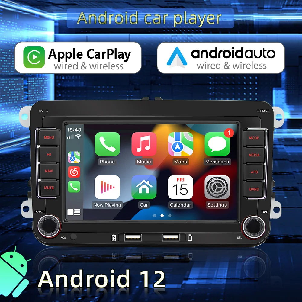 Autoradio RCD CarPlay pour Volkswagen Golf 5 Golf 6 Polo 6r Passat