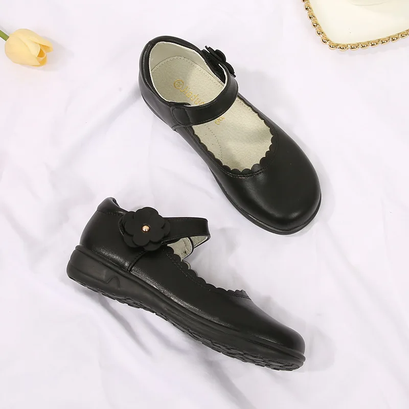 Zapatos Escolares Zapatillas De Cuero CaÃ±a Alta Zapatos Para